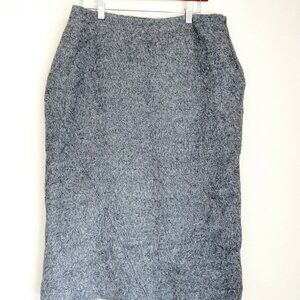 Nina Ricci Women's Size 44 US12 Large Gray Skirt Alpaca A-Line Silk Lined Mini